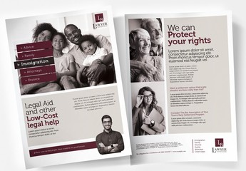 Law Firm Poster Layout