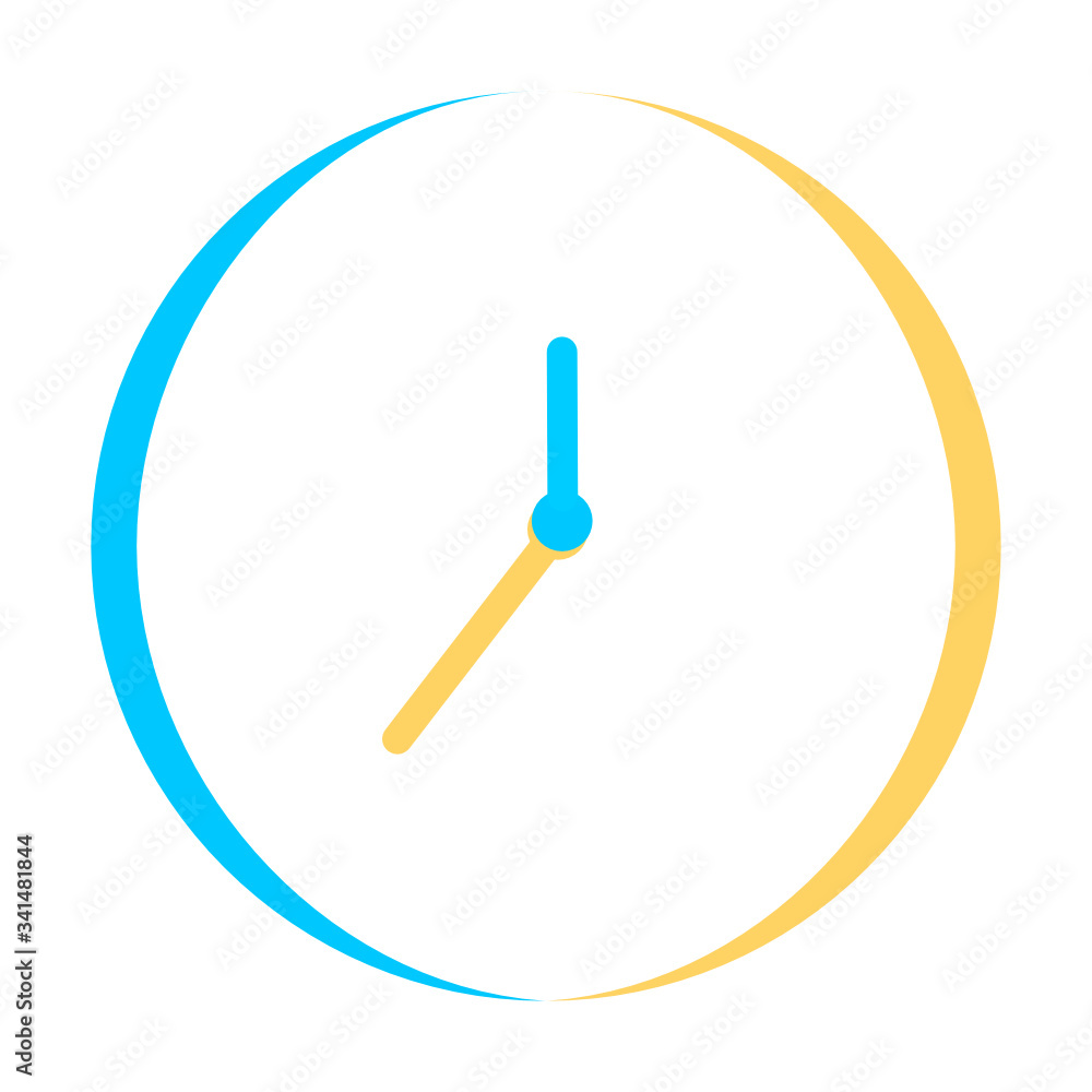 Poster time, clock, watch icon. concept of ui design elements. digital countdown app, user interface kit, m