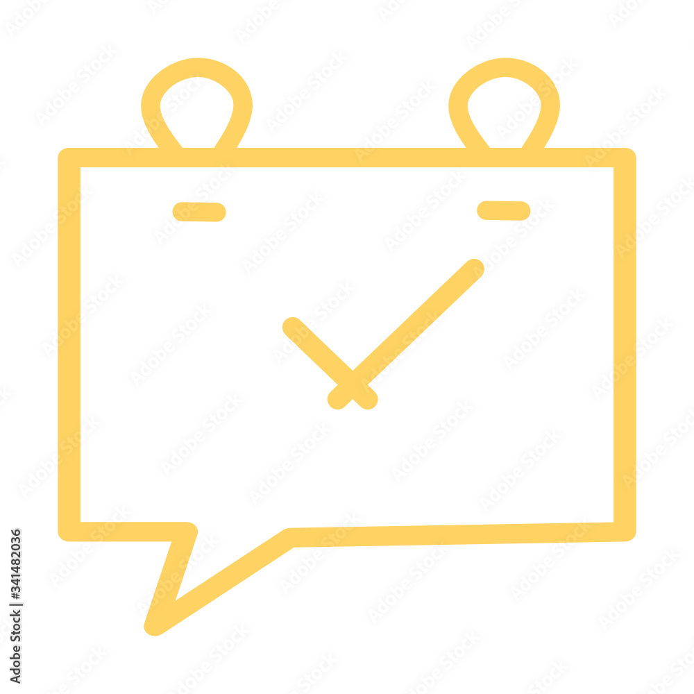 Aufkleber chatting time, clock, watch icon. concept of ui design elements. digital countdown app, user interfa
