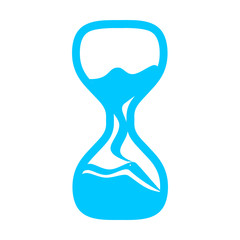 Sand hourglass time, clock, watch icon. Concept of UI design elements. Digital countdown app, user interface kit, mobile clock interface. It's time to waiting, passing time vector sign