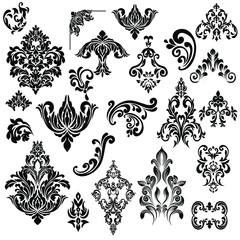 Vector French Luxury rich intricate ornaments. Victorian Royal Style decor