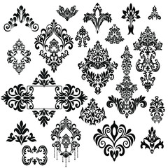 Vector French Luxury rich intricate ornaments. Victorian Royal Style decor