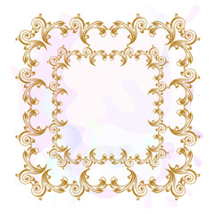 Vector French Luxury rich intricate ornaments. Victorian Royal Style decor