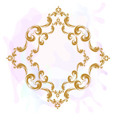 Vector French Luxury rich intricate ornaments. Victorian Royal Style decor