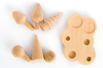 eco wooden toys, sorter for children, forest toys trees for the development of fine motor skills, Montessori toys, waste-free toy concept