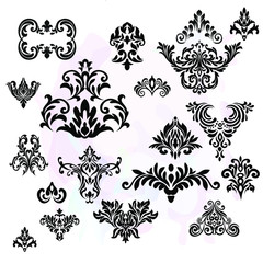 Vector French Luxury rich intricate ornaments. Victorian Royal Style decor