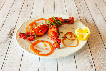 Delicious tandoori chicken dish