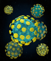 COVID-19 virus microworld of human concept - 341485864