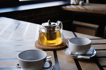 cup of tea and teapot