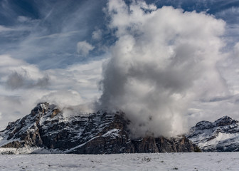Dolomity. Widok z Pralongia