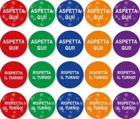 adesivi circolari calpestabili