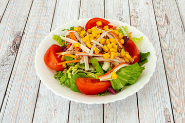 Image of salad with fresh ingredients