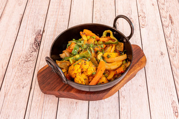 Mixed vegetable jalfrezi bowl