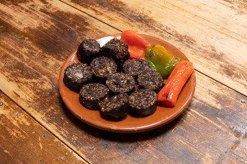Fried rice black pudding