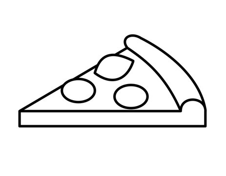 recommend clip art: ピザ具(線画)