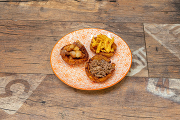 Venezuelan patacon dish