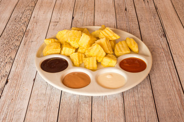 Potato wedge portion