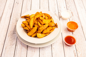 Potato wedge portion