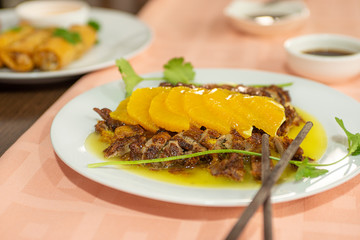 duck with orange
