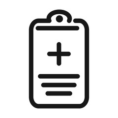 report medical clipboard medical and health care line style icon
