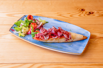 Spanish Iberian ham toast