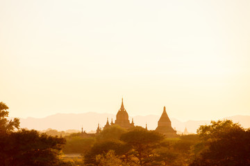 Sunset over Bagan Myanmar