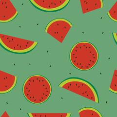 Watermelon Seamless pattern 
