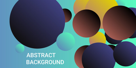 Trendy gradients of balls shapes.