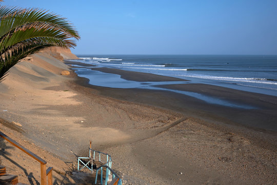 Stairs to the surfbreak at Chicama