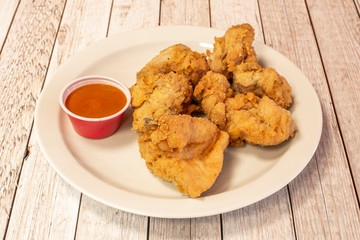 crispy chicken with hot sauce