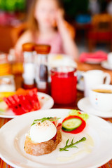 Breakfast with eggs