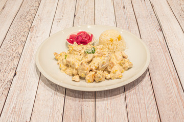 pumpkin flower chicken