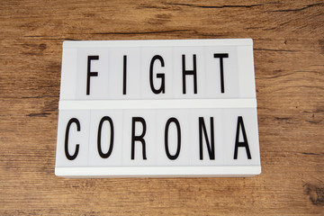 Fototapeta premium Fight Corona
