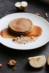 pancakes on a plate