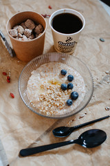oatmeal cookies and coffee