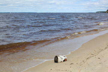 the shore of the Gorky sea
