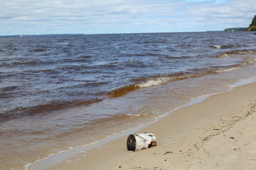 the shore of the Gorky sea