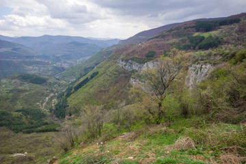 Fototapeta na wymiar Spring Landscape of Balkan Mountains, Bulgaria