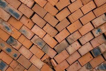 pallet brick construction block engineering material brown background texture objects