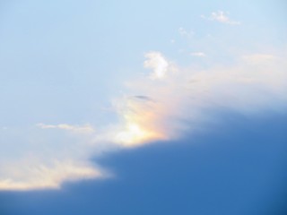日本の田舎の風景　7月　空と雲