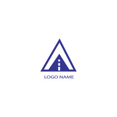 letter A simple logo illustration of a simple vector design company