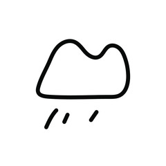 Obraz premium Cloud Icon generic , best logo packing vector illustration , business simple company design corporate outline solid background white 