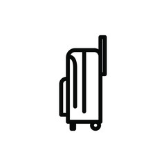 Icon best luggage vector simple , illustration business pack tourism summer travel transport element isolated briefcase concept best icon outline fashion
