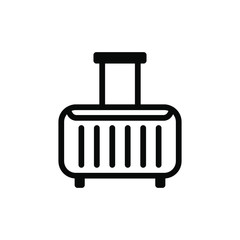 Icon best luggage vector simple , illustration business pack tourism summer travel transport element isolated briefcase concept best icon outline fashion
