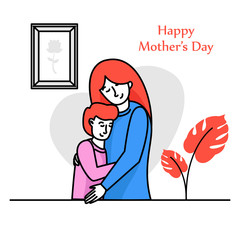 illustration of mother's day