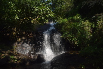 Beautiful stream between the rocks