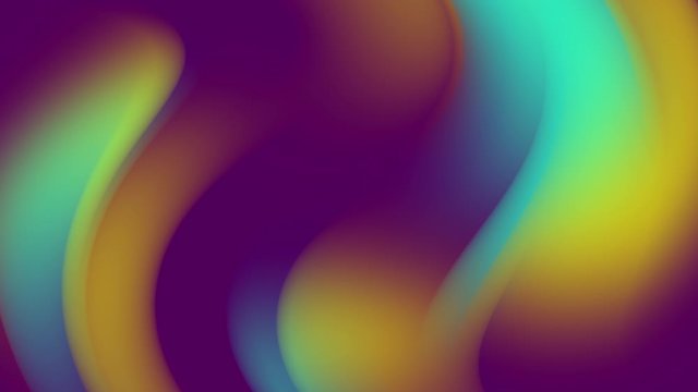 Multicolored fractal motion gradient background. 3d animation stream of colored ribbons. Rainbow gradient on the flow of stripes. Luma matte is included as alpha channel. 4k motion graphics with copy