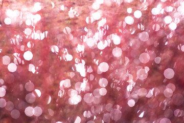 Background bokeh loop Christmas pink lights red animation Water sun blurry abstract Elegant...