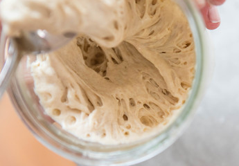 Sourdough in jar