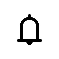 Bell icon vector. Notification symbol.